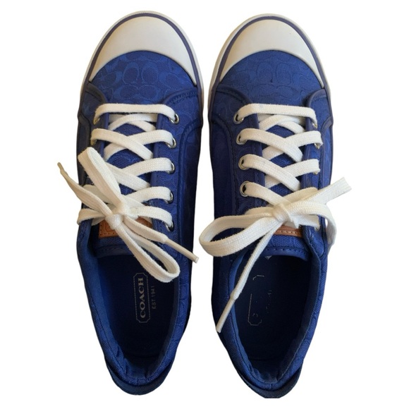 Coach Barrett Sneakers Woman's Size 8B blue. - Picture 1 of 13